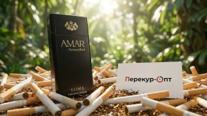 Amar Premium Black Slims Virginia Blend · АМАР ПРЕМИУМ БЛЭК СЛИМС — купить оптом