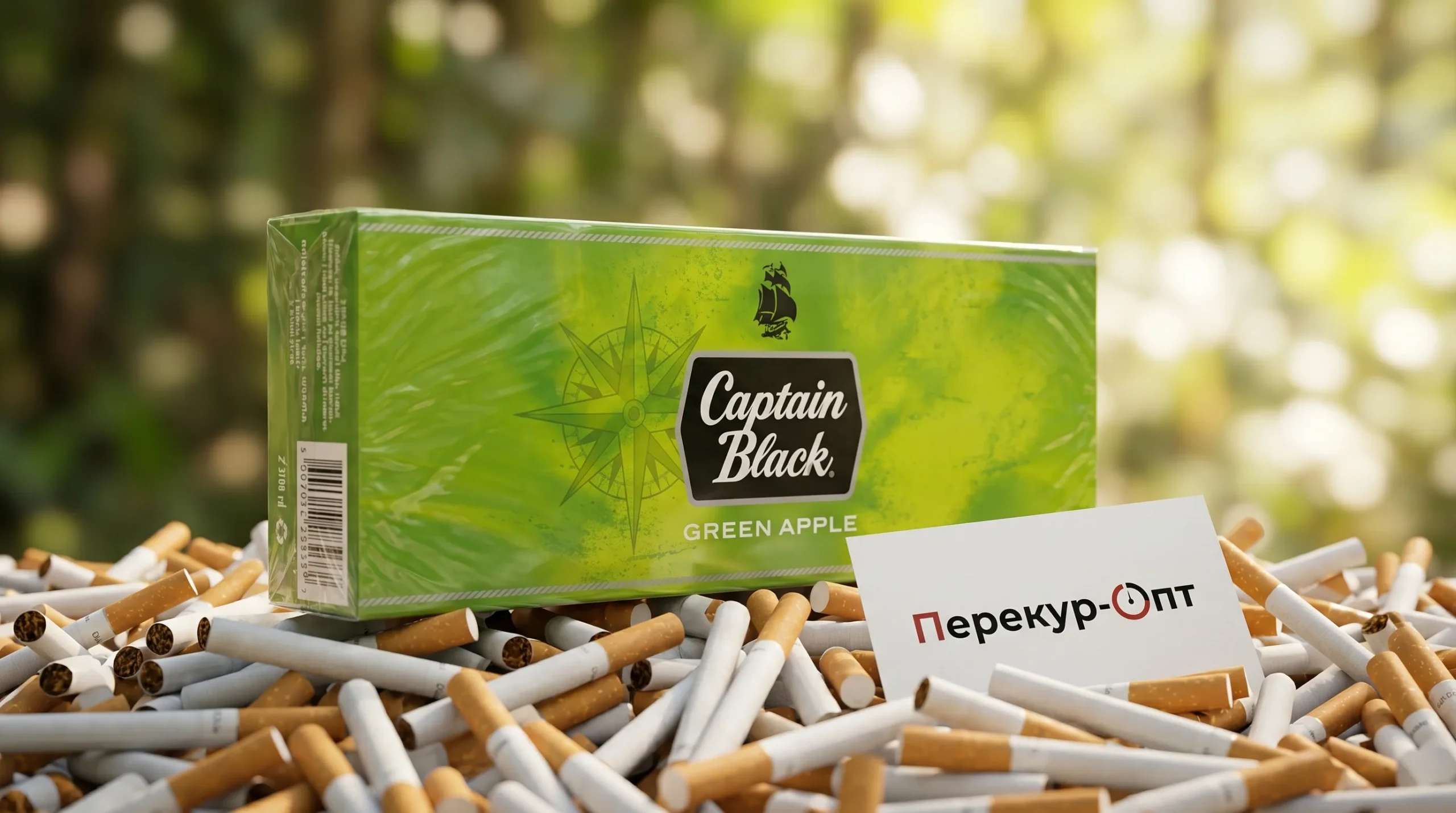 Captain Black Green Apple · КАПИТАН БЛЭК ЗЕЛЁНОЕ ЯБЛОКО — купить оптом